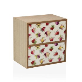 Jewelry box Versa Pink Wood 15,5 x 6,8 x 15,5 cm | Tienda24 - Global Online Shop Tienda24.eu