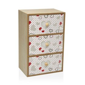 Jewelry box DKD Home Decor Metal Crystal Red Golden MDF Wood 25 x 18 x 10 cm (2 Units) | Tienda24 - Global Online Shop Tienda24.eu