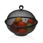 Frutero Versa Negro Con Tapa Metal Acero (28 x 28 x 28 cm) de Versa, Cuencos y tazones - Ref: S3409993, Precio: 6,79 €, Descu...