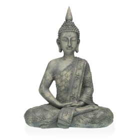 Figura Decorativa Versa Gris Buda 19 x 40 x 28 cm Resina de Versa, Adornos - Ref: S3410066, Precio: 40,12 €, Descuento: %