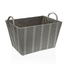 Cesta Versa Gris Papel (26 x 22 x 36 cm) de Versa, Organizadores de cosméticos - Ref: S3410101, Precio: 12,64 €, Descuento: %