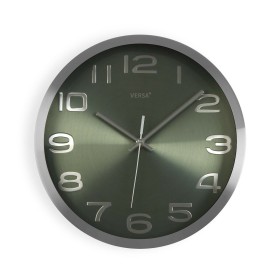 Wall Clock Versa Silver Aluminium (4 x 30 x 30 cm) by Versa, Wall Clocks - Ref: S3410140, Price: 19,66 €, Discount: %