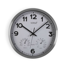 Horloge Murale Versa Blanc Aluminium (4 x 30 x 30 cm) de Versa, Pendules murales - Réf : S3410142, Prix : 19,66 €, Remise : %