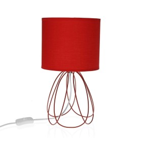 Desk lamp Versa Mila Red 20 x 36 cm Metal by Versa, Bedside and Table Lamps - Ref: S3410146, Price: 19,30 €, Discount: %