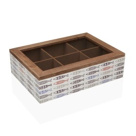 Box for Infusions Versa Fish Wood 17 x 7 x 24 cm by Versa, Tea and coffee storage - Ref: S3410203, Price: 10,25 €, Discount: %