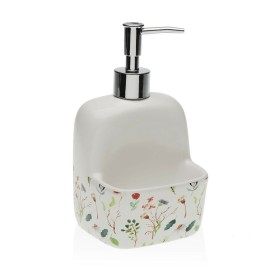 Distributeur de Savon Versa Sansa Fleurs Céramique 9,4 x 17,8 x 10,5 cm de Versa, Supports et distributeurs - Réf : S3410216,...