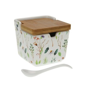 Açucareiro Versa Sansa Bloemen 8,8 x 8,5 x 8,8 cm Cerâmica de Versa, Açúcar e leite - Ref: S3410218, Preço: 7,76 €, Desconto: %