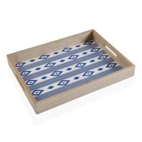 Tray Versa Manacor Blue MDF Wood 30 x 5 x 45 cm by Versa, Plates and dishes - Ref: S3410370, Price: 11,56 €, Discount: %