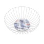 Panier en tige de métal Versa Blanc Métal Acier Bois MDF 28 x 11 x 28 cm Poissons de Versa, Bols et tasses - Réf : S3410377, ...