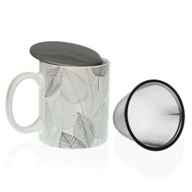 Cup with Tea Filter Versa Gardee Sheets Porcelain Stoneware by Versa, Cups - Ref: S3410450, Price: 6,79 €, Discount: %