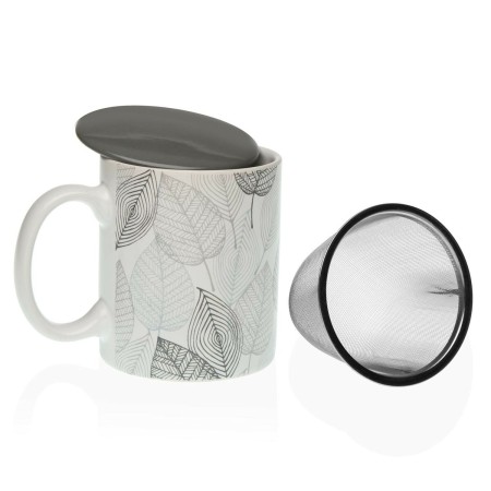 Cup with Tea Filter Versa Gardee Sheets Porcelain Stoneware | Tienda24 - Global Online Shop Tienda24.eu