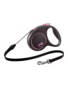 Laisse pour Chien Flexi BLACK DESIGN 5 m Rose Taille S | Tienda24 Tienda24.eu