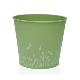 Maceta Versa Zink Verde Metal (16 cm) de Versa, Macetas para flores - Ref: S3410534, Precio: 6,86 €, Descuento: %