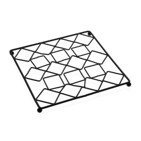 Table Mat Versa Black Metal Steel (20 x 1 x 20 cm) by Versa, Place Mats - Ref: S3410575, Price: 5,84 €, Discount: %