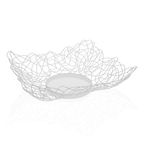 Fruit Bowl Versa White Metal Steel (29 x 10 x 29 cm) by Versa, Bowls and large cups - Ref: S3410582, Price: 8,51 €, Discount: %