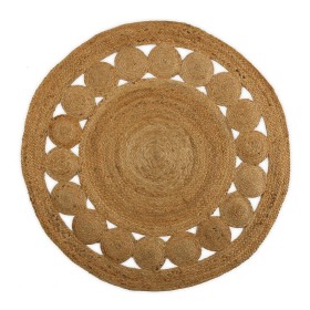 Carpet Versa Ø 120 cm Circles Rattan Jute by Versa, Rugs - Ref: S3410705, Price: 37,89 €, Discount: %