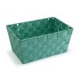 Basket Versa Large Turquoise Textile 20 x 15 x 30 cm by Versa, Cosmetic Organisers - Ref: S3410737, Price: 7,34 €, Discount: %