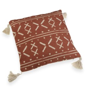 Cushion Versa Red Tassels 10 x 45 x 45 cm by Versa, Cushions - Ref: S3410799, Price: 8,51 €, Discount: %