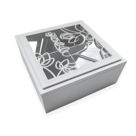 Caja Decorativa Versa Madera MDF 20 x 8 x 20 cm de Versa, Cajas - Ref: S3410821, Precio: 11,56 €, Descuento: %