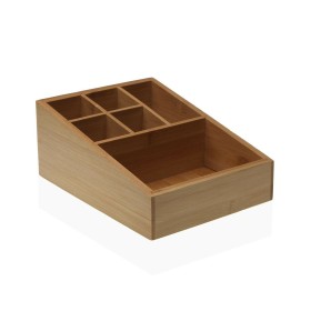 Organizador de Maquillaje Versa 16 x 8,8 x 21 cm Acero Bambú de Versa, Organizadores de cosméticos - Ref: S3410859, Precio: 7...