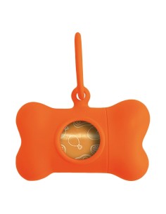 Distributeur de Sacs pour Animaux Domestiques United Pets Bon Ton Neon Chien Orange (8 x 4,2 x 5 cm) de United Pets, Sacs et ...