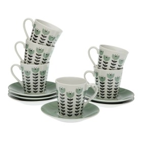 Juego de 6 Tazas con Plato Versa Erna Porcelana de Versa, Tazas - Ref: S3410875, Precio: 15,44 €, Descuento: %