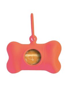 Kotbeutelspender United Pets Bon Ton Neon Hund Orange (8 x 4,2 x 5 cm) | Tienda24 Tienda24.eu