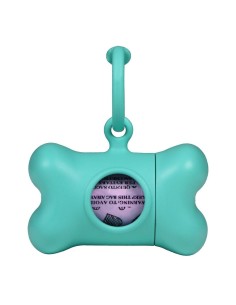 Dispensador de Bolsas para Mascotas United Pets Bon Ton Nano Classic Perro Aguamarina Plástico reciclado (6 x 3 x 4 cm) de Un...