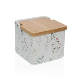 Salière avec couvercle Versa Jaune Céramique Bambou Dolomite Rayures 12,2 x 11,5 x 12,2 cm | Tienda24 - Global Online Shop Tienda24.eu