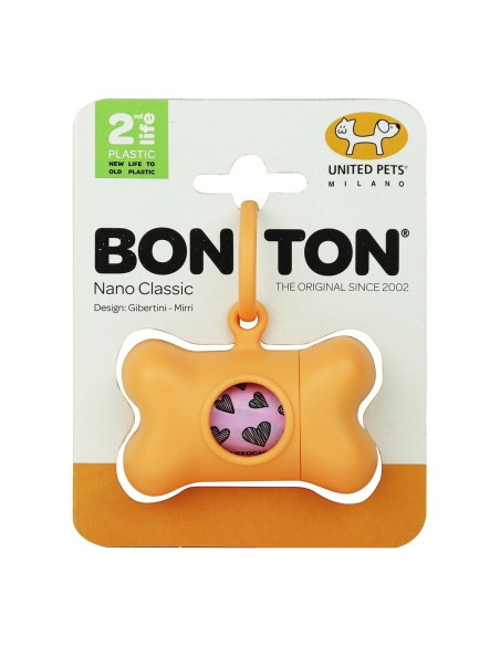 Kotbeutelspender United Pets Bon Ton Nano Classic Hund Orange (6 x 3 x 4 cm) | Tienda24 Tienda24.eu