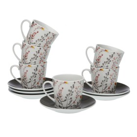 Set of 6 teacups with plates Versa Balbec Porcelain by Versa, Cups - Ref: S3411149, Price: 22,70 €, Discount: %