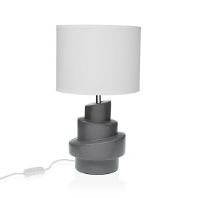 Lampada da tavolo Versa Grigio Bianco Ceramica 40 W 20 x 35 cm di Versa, Lampade da tavolo e abat-jour - Rif: S3411165, Prezz...