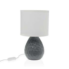 Desk lamp Versa Grey White Ceramic 40 W 15,5 x 27,5 cm by Versa, Bedside and Table Lamps - Ref: S3411168, Price: 13,89 €, Dis...