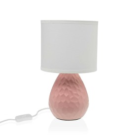 Desk lamp Versa Pink White Ceramic 40 W 15,5 x 27,5 cm by Versa, Bedside and Table Lamps - Ref: S3411169, Price: 12,33 €, Dis...