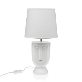 Desk lamp Versa White Ceramic 60 W 22 x 42,8 cm by Versa, Bedside and Table Lamps - Ref: S3411174, Price: 24,21 €, Discount: %