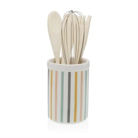 Pot for Kitchen Utensils Versa Jasper Ceramic 10 x 15 x 10 cm by Versa, Shelves and supports - Ref: S3411213, Price: 9,47 €, ...