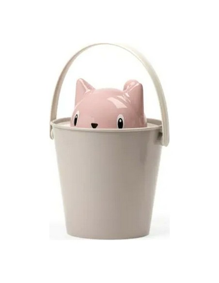 Bucket container United Pets Cat food Pink/Grey (20 x 28 cm) | Tienda24 Tienda24.eu