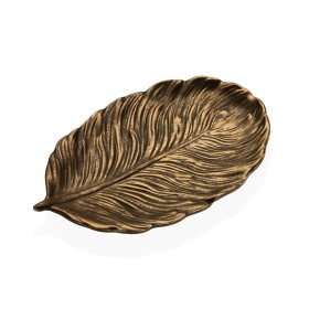 Decorative Figure Versa Sheet Golden 18 x 3 x 30 cm by Versa, Ornaments - Ref: S3411266, Price: 4,60 €, Discount: %