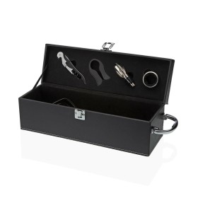 Set de Accesorios para Vino Versa Acero Polipiel de Versa, Juegos de accesorios para vino - Ref: S3411500, Precio: 16,99 €, D...