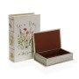 Set of decorative boxes Versa Book Flowers Canvas MDF Wood 7 x 27 x 18 cm by Versa, Boxes - Ref: S3411566, Price: 16,99 €, Di...