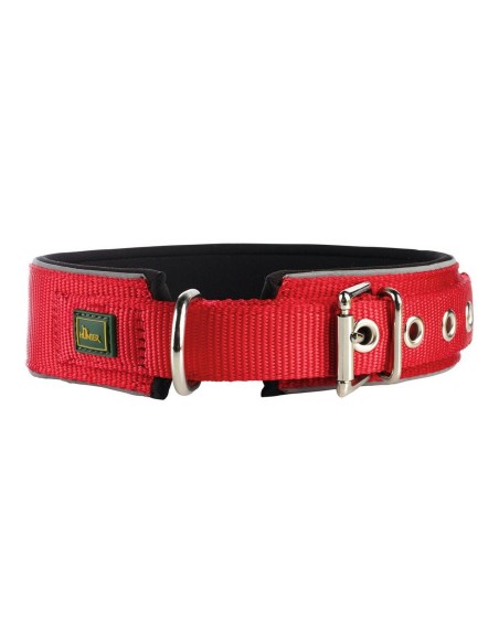 Dog collar Hunter Neoprene Reflect Red (39-46 cm) | Tienda24 Tienda24.eu