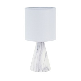 Desk lamp Versa White Ceramic 12,5 x 24,5 x 12,5 cm by Versa, Bedside and Table Lamps - Ref: S3411726, Price: 10,78 €, Discou...