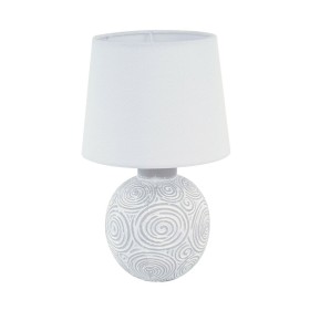 Desk lamp Versa White Ceramic 18 x 30 x 18 cm by Versa, Bedside and Table Lamps - Ref: S3411734, Price: 16,99 €, Discount: %