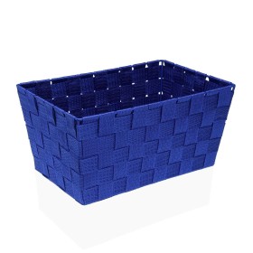 Basket Versa Aqua Textile 20 x 15 x 30 cm by Versa, Cosmetic Organisers - Ref: S3411809, Price: 6,91 €, Discount: %