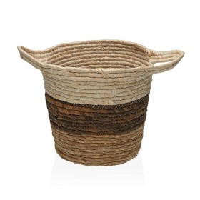 Panier Versa Marron Fibre 21 x 26 cm de Versa, Rangements pour produits cosmétiques - Réf : S3411826, Prix : 10,25 €, Remise : %