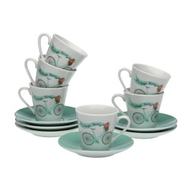 Juego de Tazas de Café Versa Bicicleta 6 Unidades Porcelana de Versa, Tazas - Ref: S3411860, Precio: 12,33 €, Descuento: %