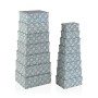 Set di Scatole per Sistemare Impilabili Versa Fiori Cartone 15 Pezzi 35 x 16,5 x 43 cm di Versa, Scatole e cassapanche - Rif:...