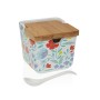 Salière avec couvercle Versa Flandes Fleurs Céramique 8,8 x 8,5 x 8,8 cm de Versa, Doseurs d'assaisonnements et d'épices - Ré...