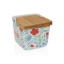 Saleiro com Tampa Versa Bloemen Cerâmica 10 x 15 x 10 cm de Versa, Dosificadores de molho e especiarias - Ref: S3411925, Preç...