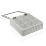 Boîte pour infusions Versa Blanc Bois MDF 24 x 8 x 17 cm de Versa, Stockage du thé et du café - Réf : S3412014, Prix : 10,02 ...